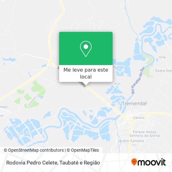 Rodovia Pedro Celete mapa