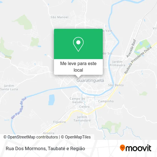 Rua Dos Mormons mapa