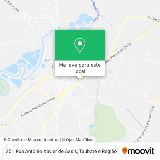 251 Rua Antônio Xavier de Assis mapa