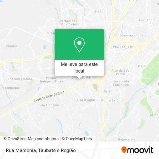 Rua Marconia mapa