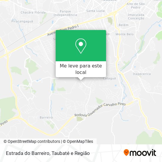 Estrada do Barreiro mapa