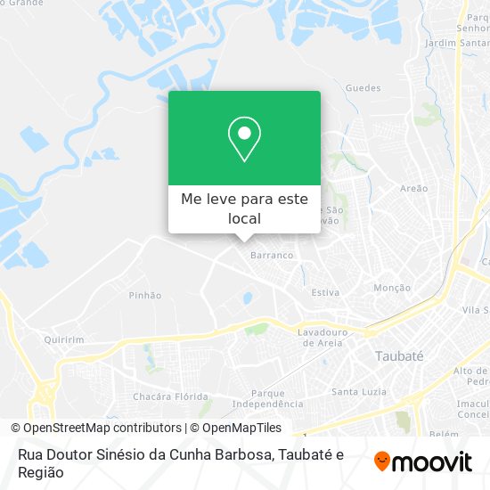 Rua Doutor Sinésio da Cunha Barbosa mapa