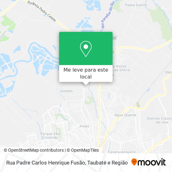 Rua Padre Carlos Henrique Fusão mapa