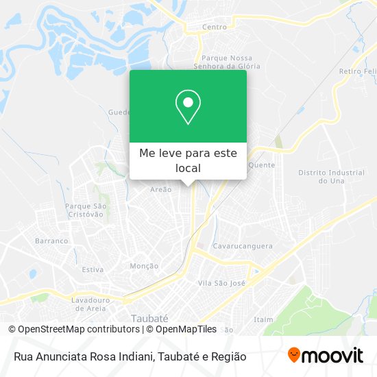 Rua Anunciata Rosa Indiani mapa