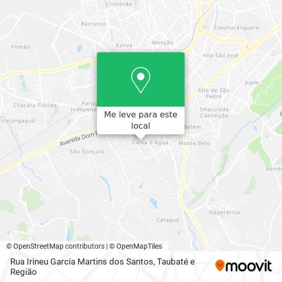 Rua Irineu García Martins dos Santos mapa