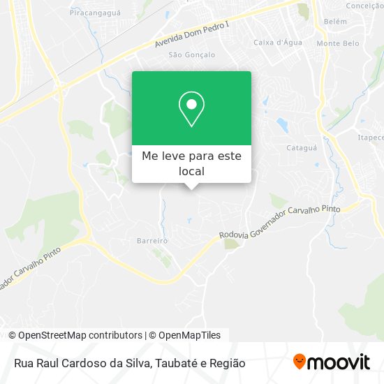 Rua Raul Cardoso da Silva mapa