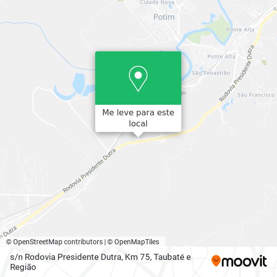 s / n Rodovia Presidente Dutra, Km 75 mapa