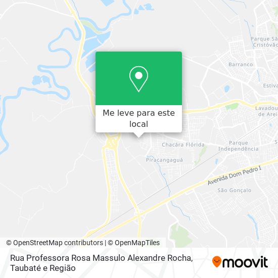 Rua Professora Rosa Massulo Alexandre Rocha mapa
