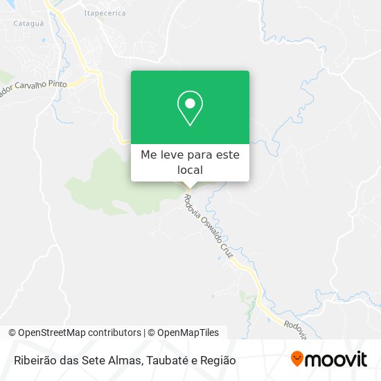 Ribeirão das Sete Almas mapa