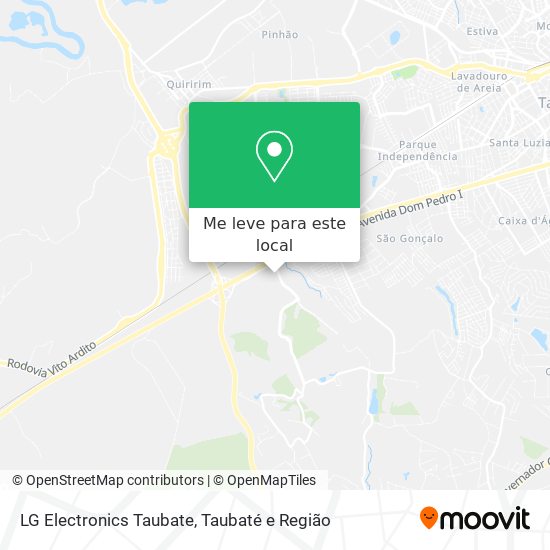 LG Electronics Taubate mapa