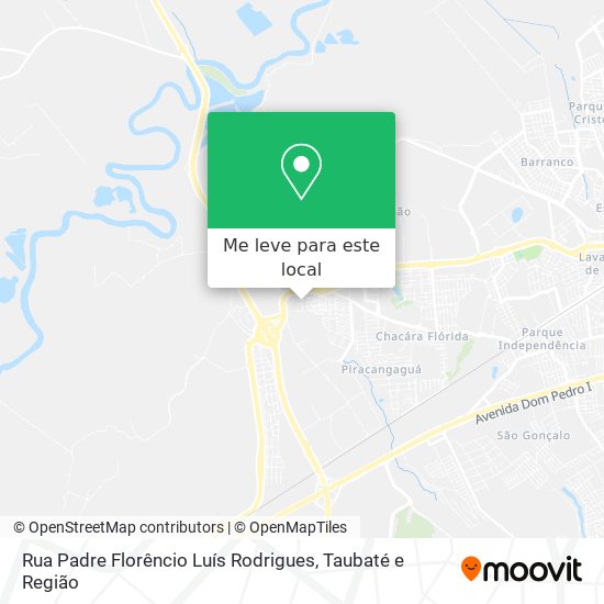 Rua Padre Florêncio Luís Rodrigues mapa