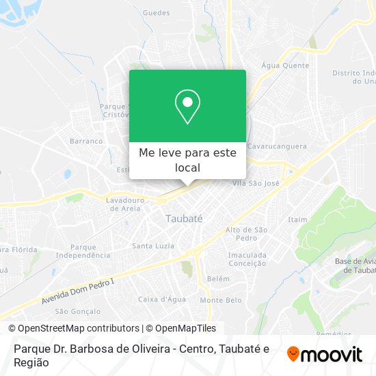 Parque Dr. Barbosa de Oliveira - Centro mapa