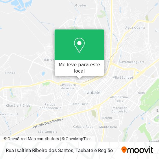 Rua Isaltina Ribeiro dos Santos mapa