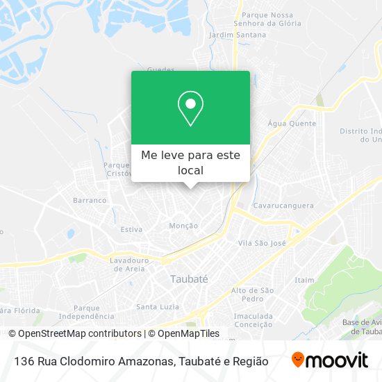 136 Rua Clodomiro Amazonas mapa