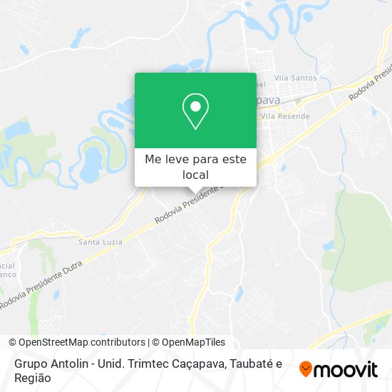 Grupo Antolin - Unid. Trimtec Caçapava mapa