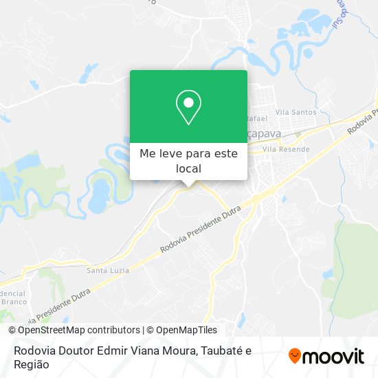Rodovia Doutor Edmir Viana Moura mapa