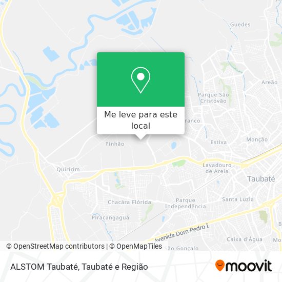 ALSTOM Taubaté mapa
