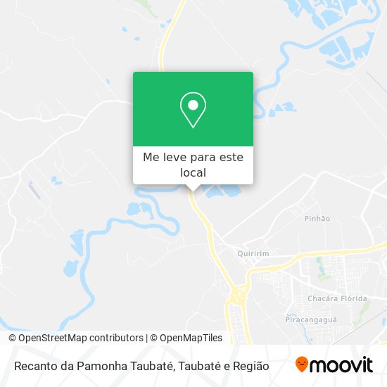 Recanto da Pamonha Taubaté mapa