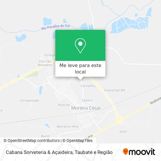 Cabana Sorveteria & Açaideira mapa