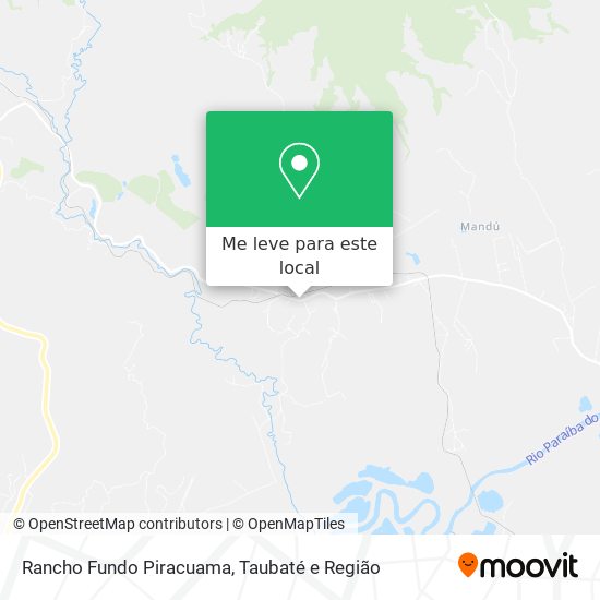 Rancho Fundo Piracuama mapa