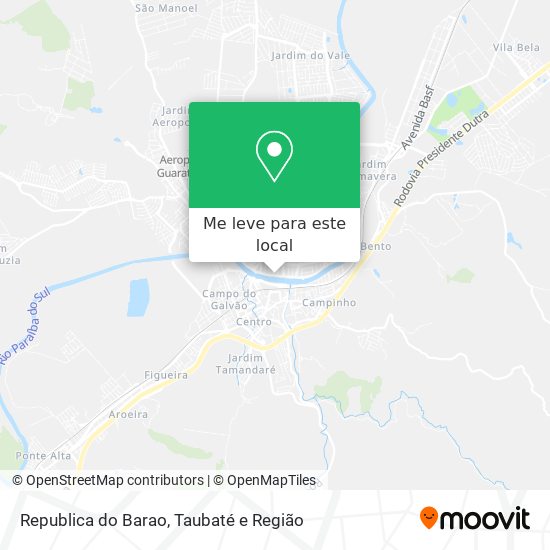 Republica do Barao mapa