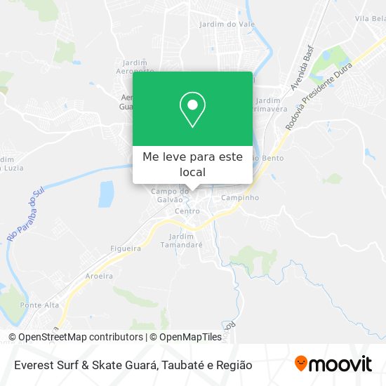 Everest Surf & Skate Guará mapa