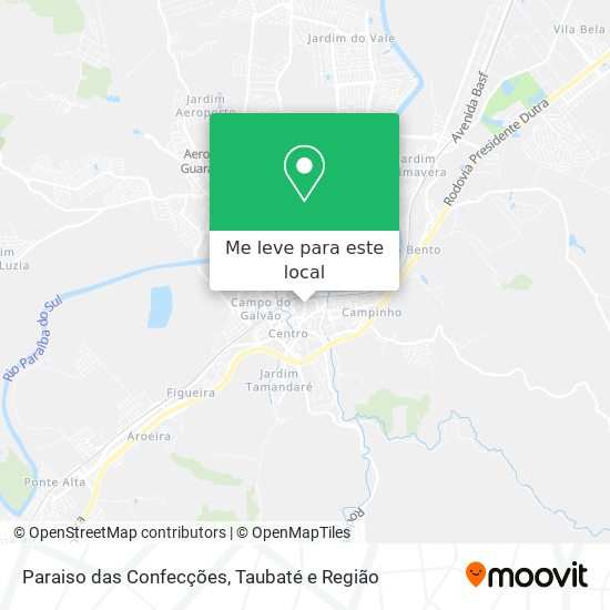 Paraiso das Confecções mapa