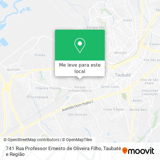 741 Rua Professor Ernesto de Oliveira Filho mapa