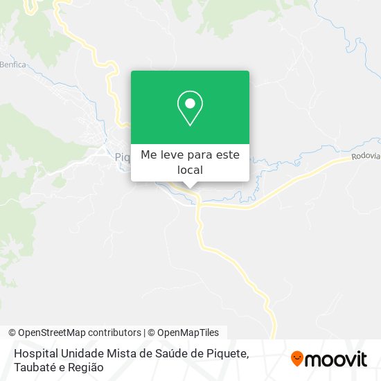 Hospital Unidade Mista de Saúde de Piquete mapa