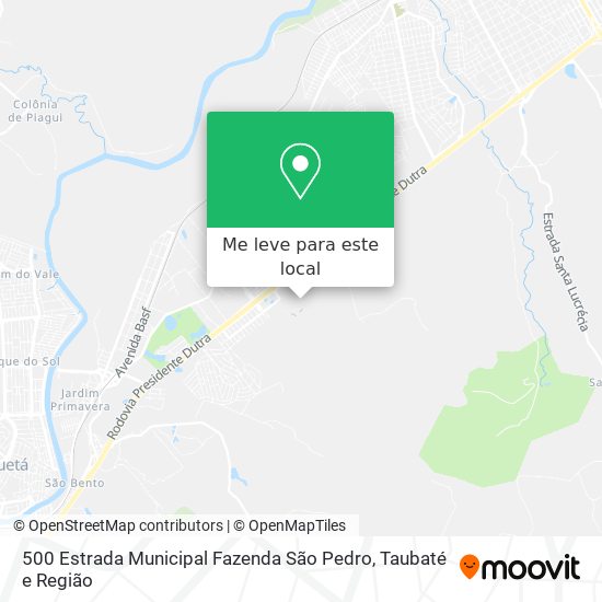 500 Estrada Municipal Fazenda São Pedro mapa