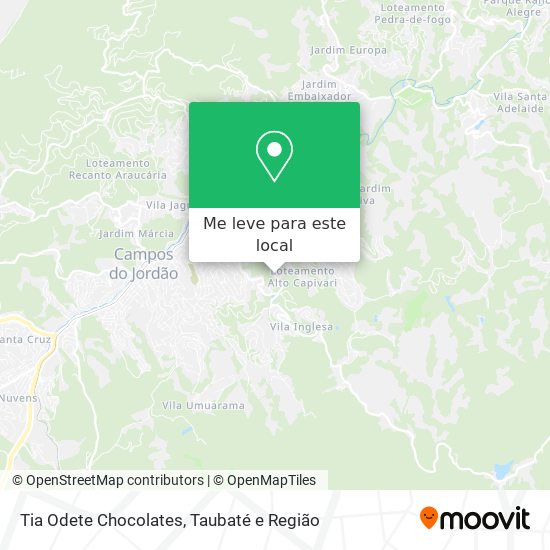 Tia Odete Chocolates mapa