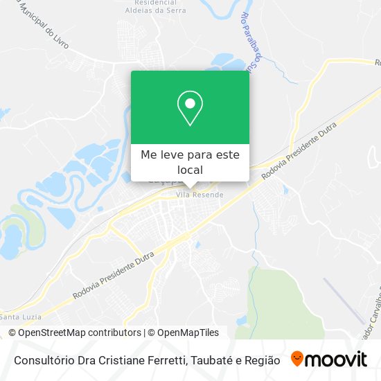 Consultório Dra Cristiane Ferretti mapa