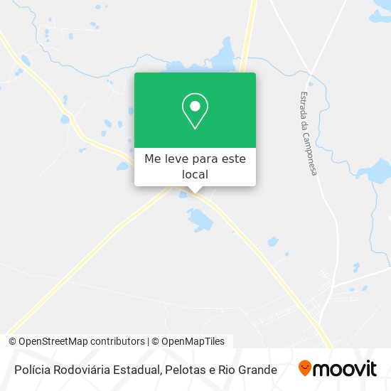 Polícia Rodoviária Estadual mapa
