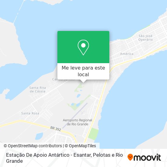 Estação De Apoio Antártico - Esantar mapa