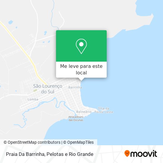 Praia Da Barrinha mapa