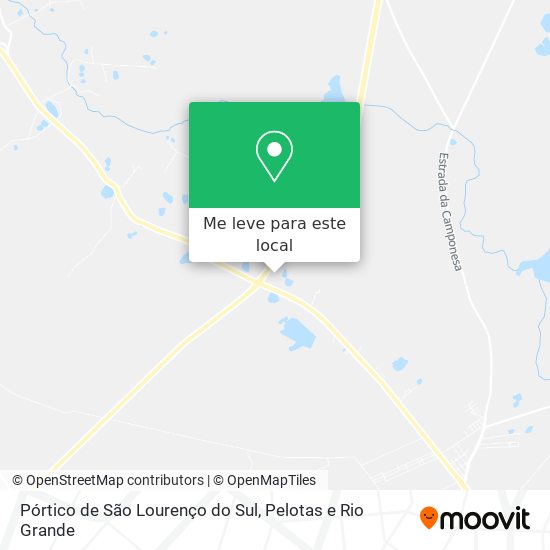 Pórtico de São Lourenço do Sul mapa