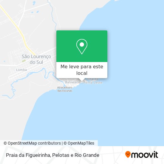 Praia da Figueirinha mapa