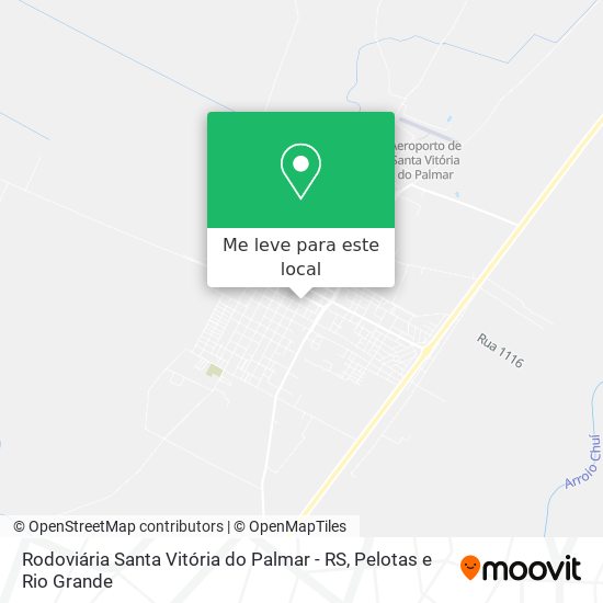 Rodoviária Santa Vitória do Palmar - RS mapa