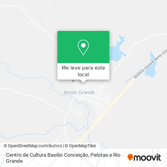 Centro de Cultura Basílio Conceição mapa