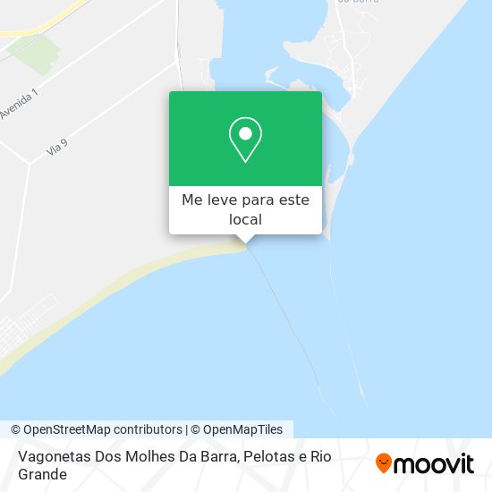 Vagonetas Dos Molhes Da Barra mapa