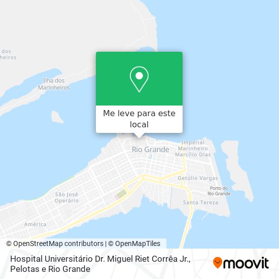 Hospital Universitário Dr. Miguel Riet Corrêa Jr. mapa