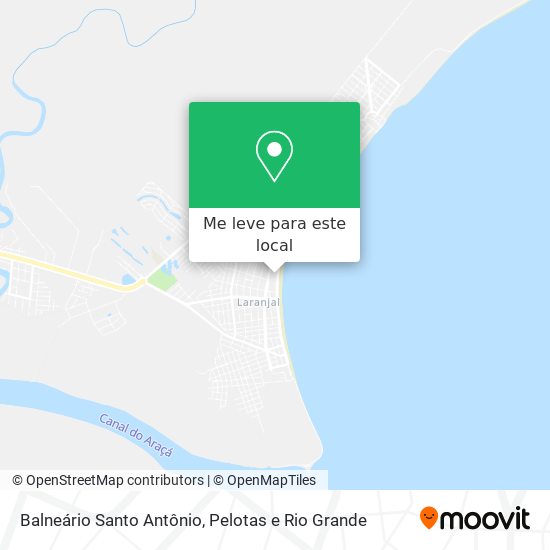 Balneário Santo Antônio mapa