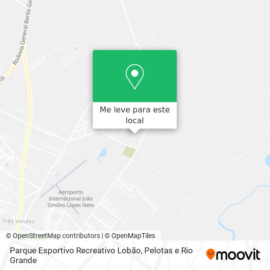 Parque Esportivo Recreativo Lobão mapa