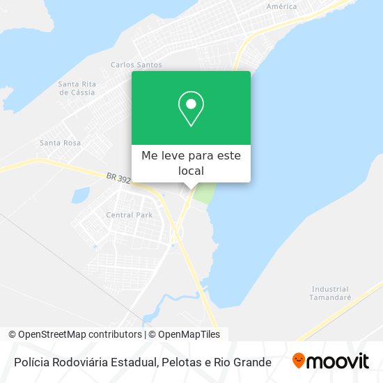 Polícia Rodoviária Estadual mapa