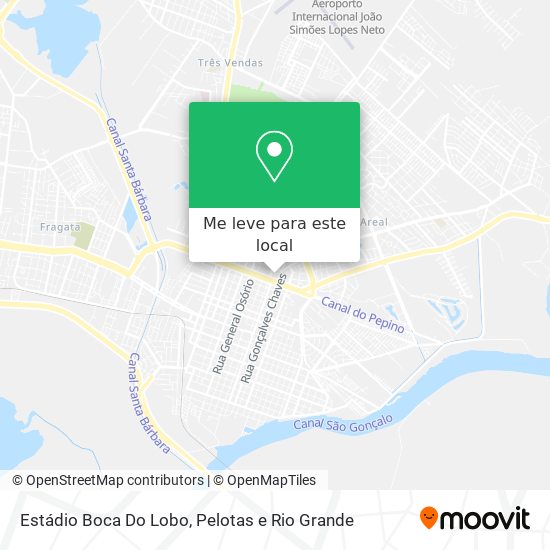 Estádio Boca Do Lobo mapa