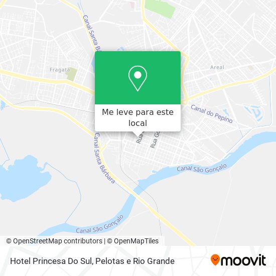 Hotel Princesa Do Sul mapa