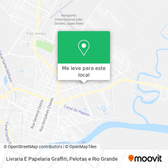 Livraria E Papelaria Graffiti mapa