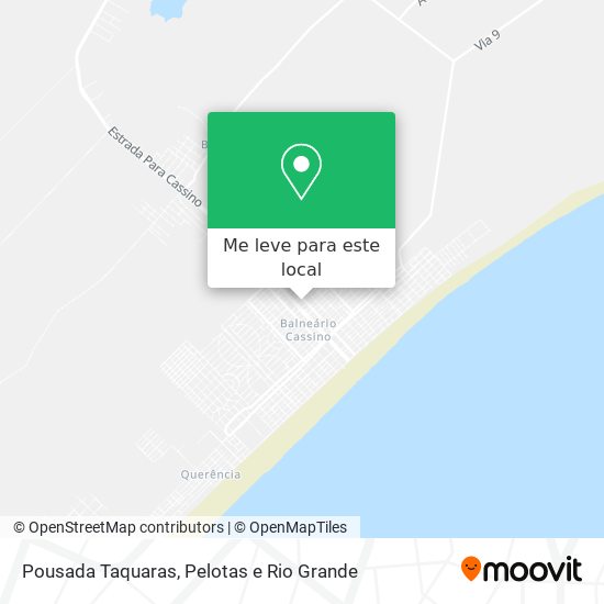 Pousada Taquaras mapa