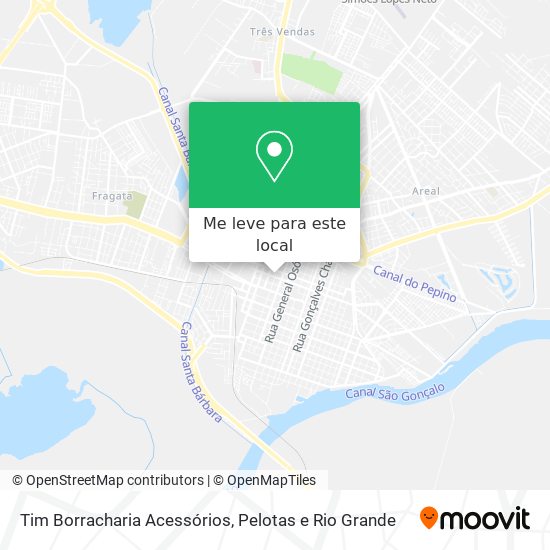 Tim Borracharia Acessórios mapa