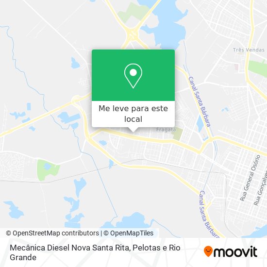 Mecânica Diesel Nova Santa Rita mapa
